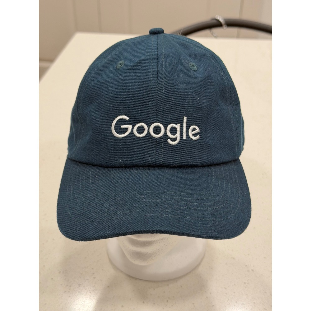 Google Embroidered Baseball Cap Dark Teal Adjustable Strap Men's‎